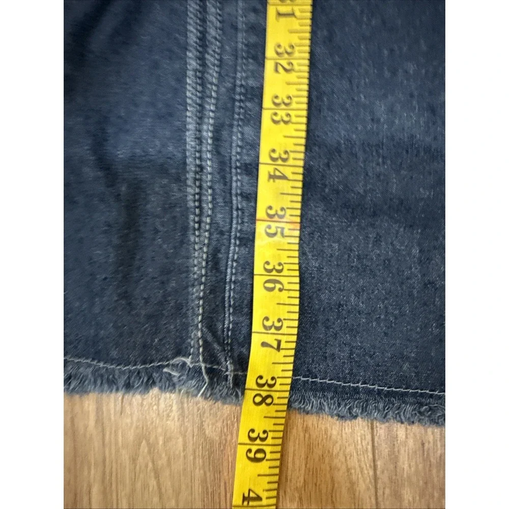 Vintage Y2K ebossy Jeans, maxi denim skirt size small